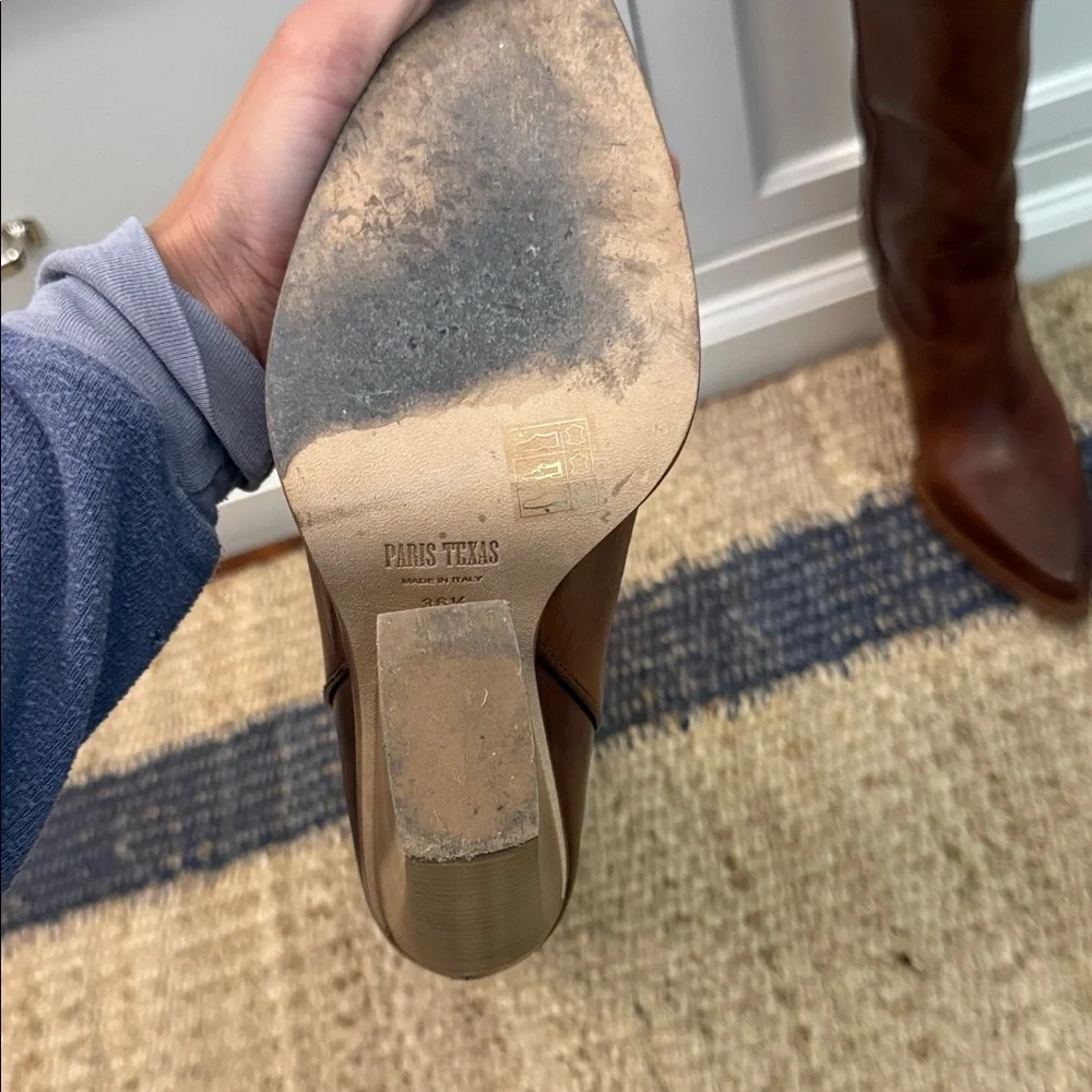 Paris Texas Brown Heeled Boots - Picture 3 of 5